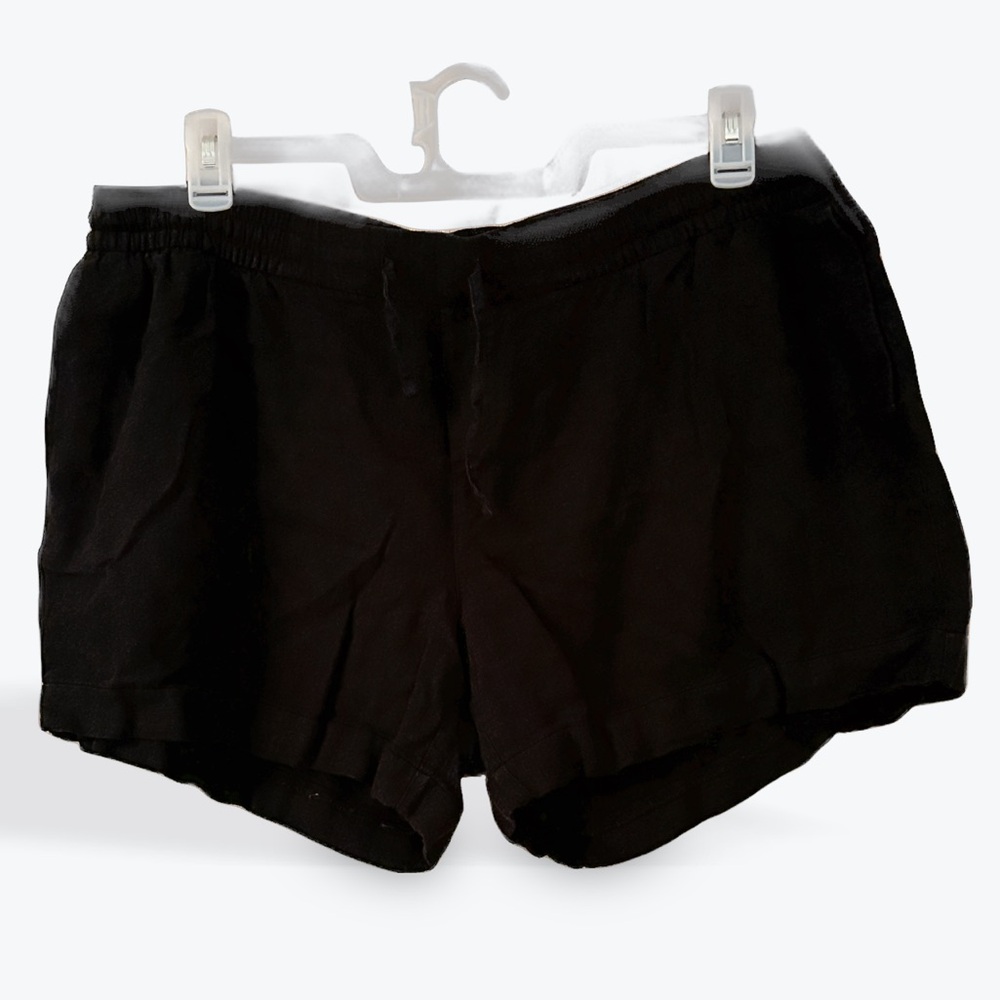 Black linen old navy shorts